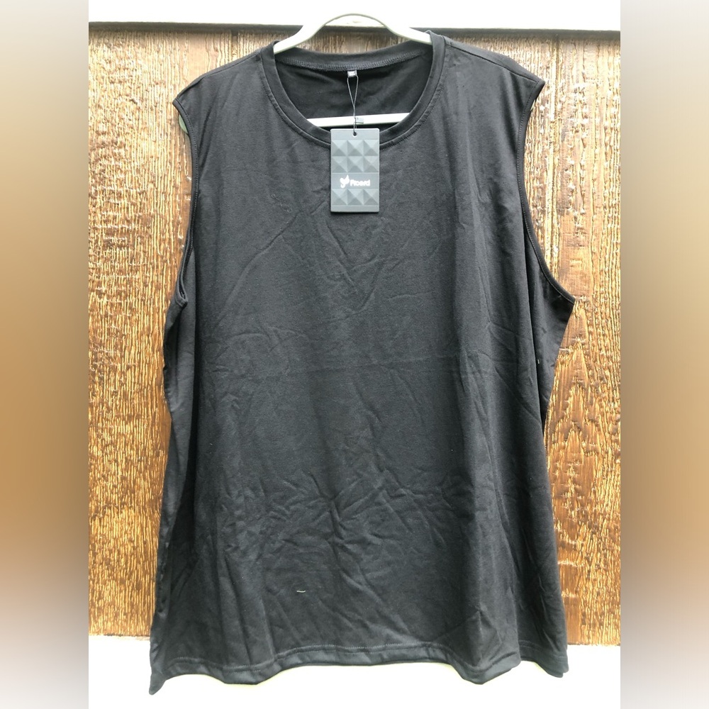 Ficerd Men’s Black Sleeveless Athletic Tank Size 3XL